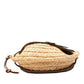 Loewe Anagram Gate raffia leather shoulder bag
