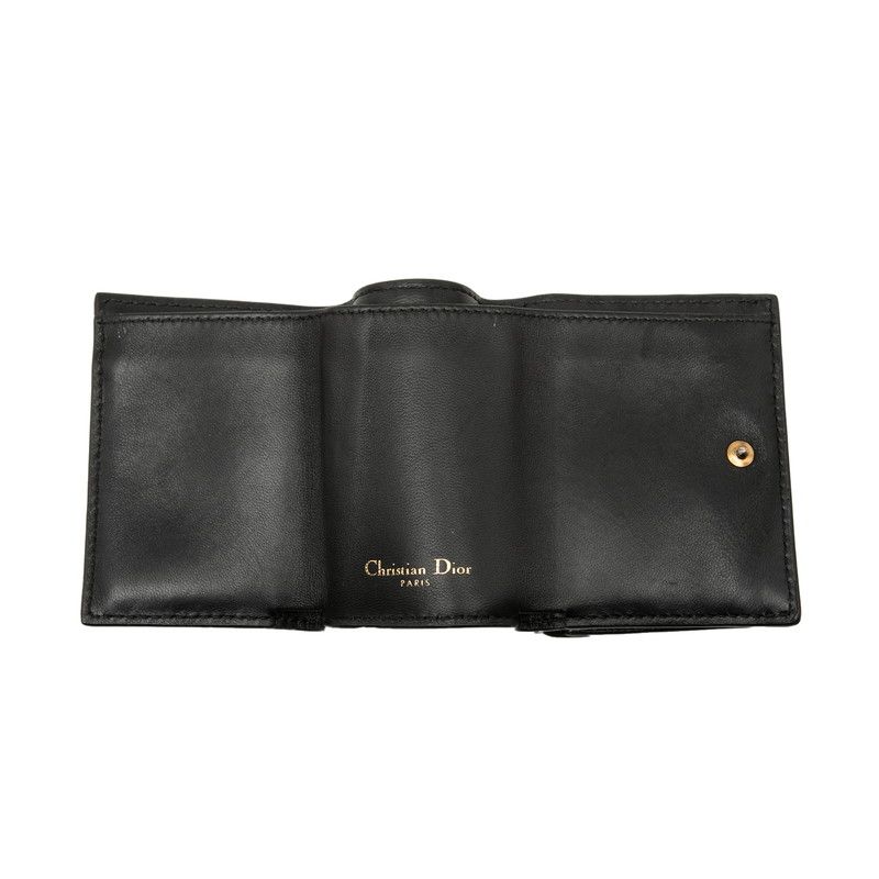 Dior Saddle Leather Trifold Wallet