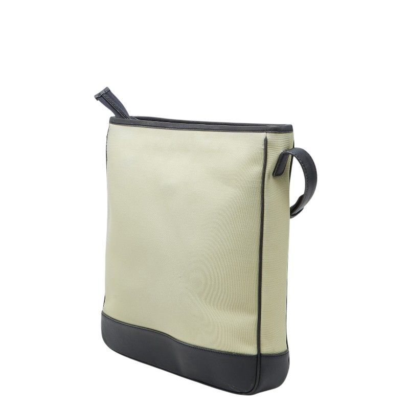 Loewe Anagram Canvas Leather Shoulder Bag