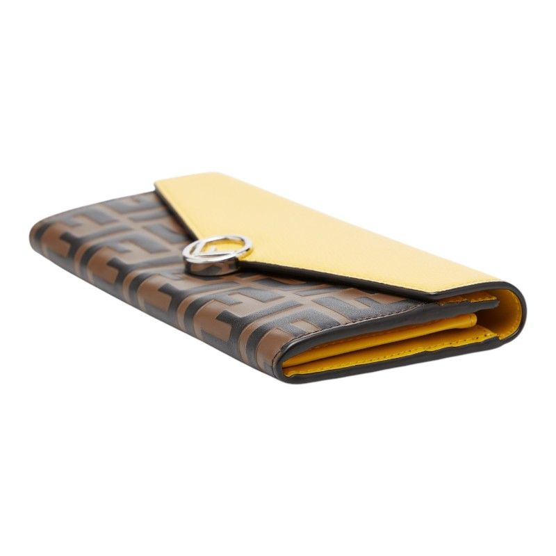 Fendi FF Zucca Leather Long Wallet