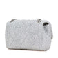 Chanel Poolto Glitter Microfiber Lambskin Chain Shoulder Bag