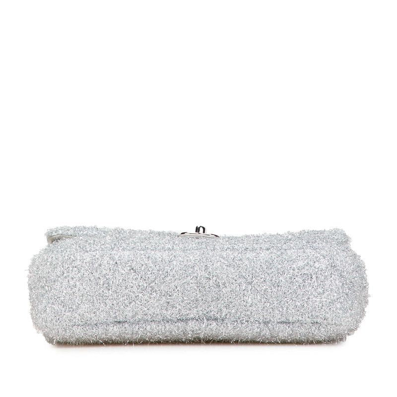 Chanel Poolto Glitter Microfiber Lambskin Chain Shoulder Bag