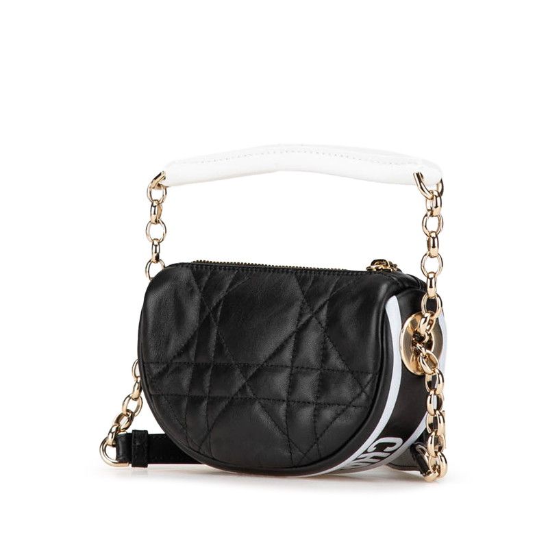 Dior Dior Vibe Cannage Leather 2way Bag