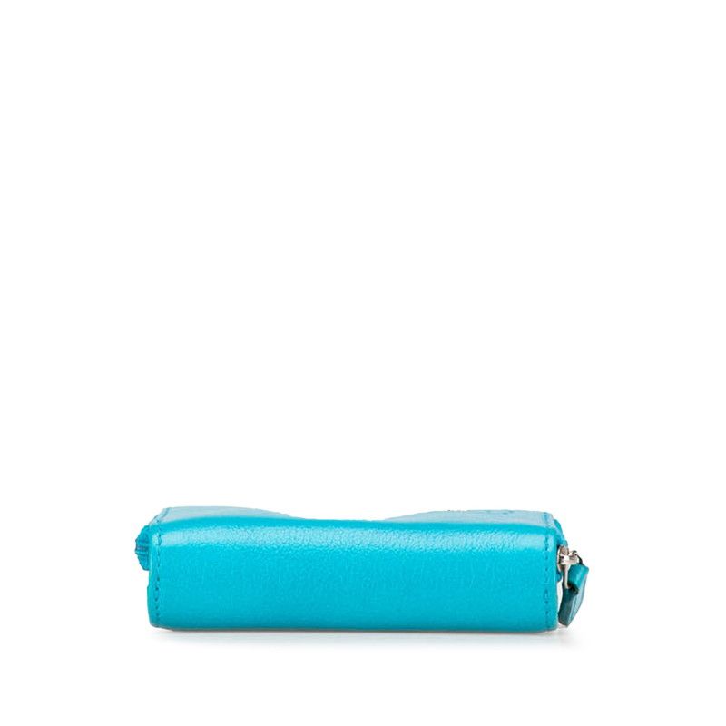 Chanel Camellia Coco Mark Lambskin Bifold Wallet