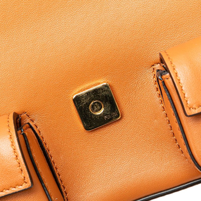 FENDI Multi Pocket Baguette Leather 2way Bag