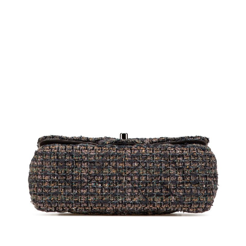 Chanel Mini Matelasse20 Tweed Leather Shoulder Bag