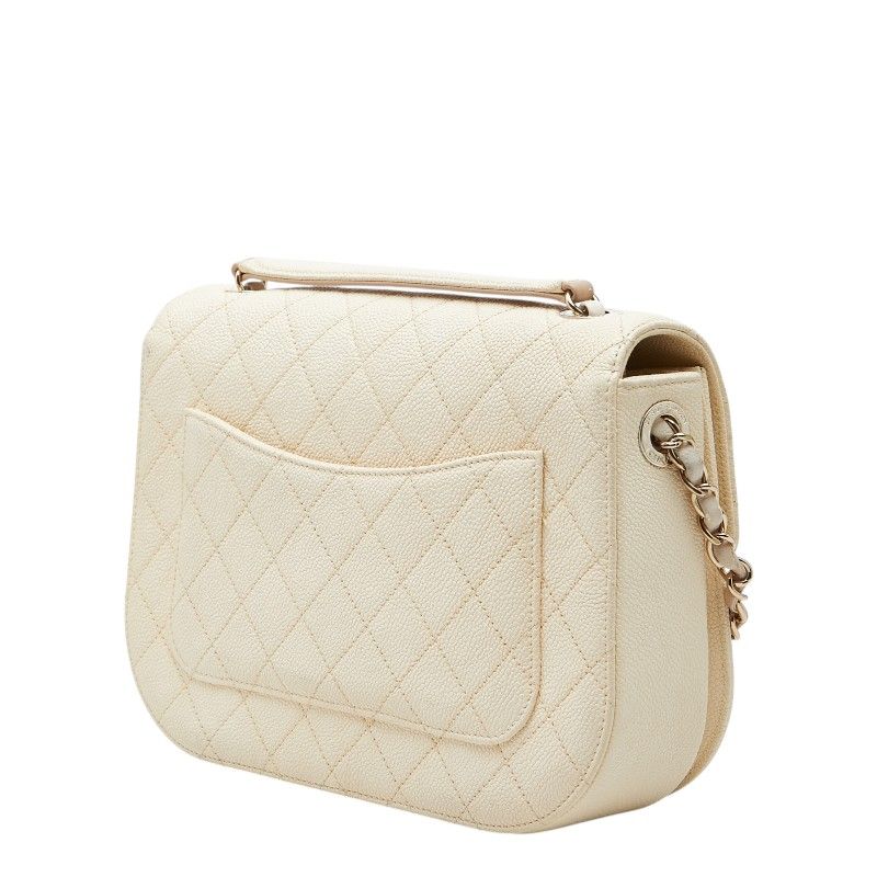 Chanel Matelasse Caviar Skin Top Handle Shoulder Bag