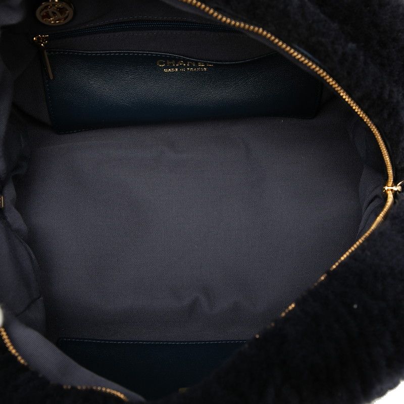 Chanel Coco Neige Shearling Lambskin Bowling Bag