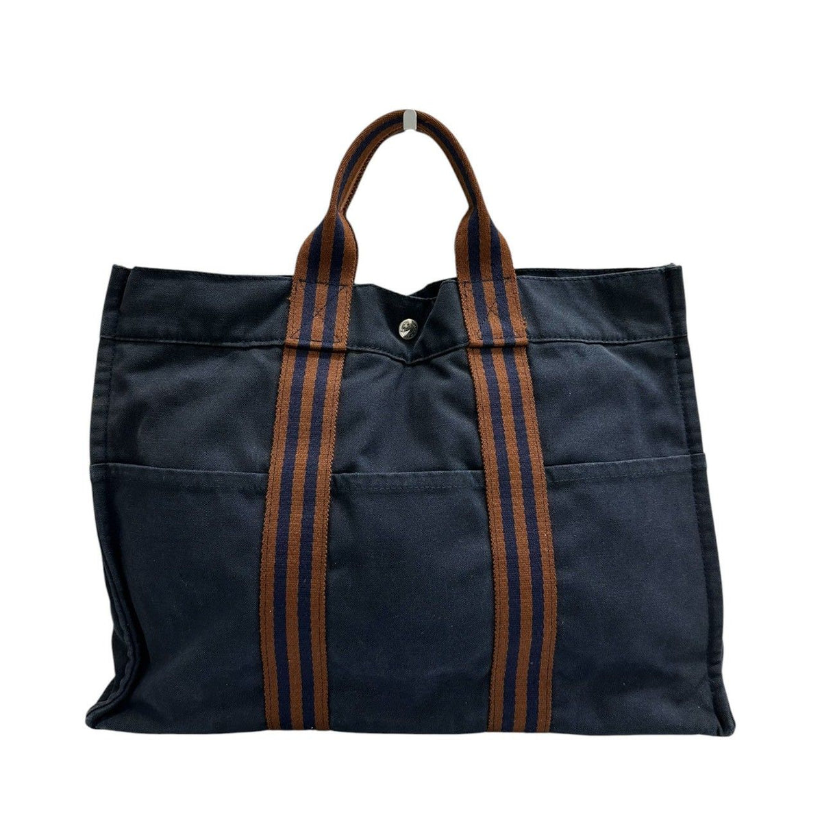 Hermes Herbag Canvas Tote Bag