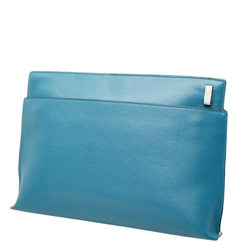 Loewe Anagram T Pouch Leather Clutch Bag