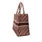 Dior Book Tote Oblique Embroidery Canvas Tote Bag