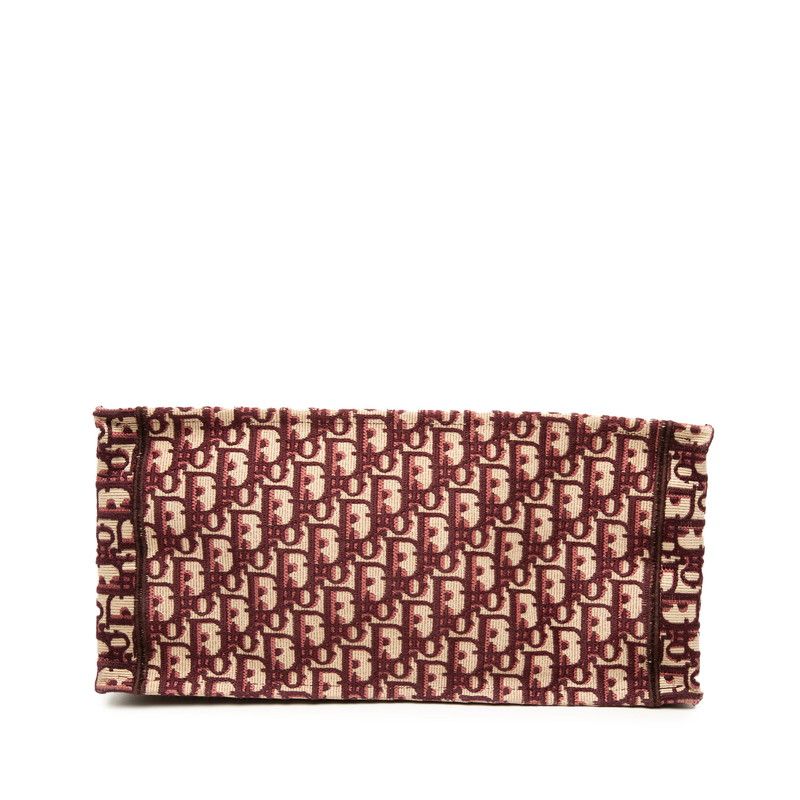 Dior Book Tote Oblique Embroidery Canvas Tote Bag