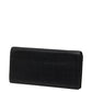 Loewe Anagram Linen Leather Long Wallet