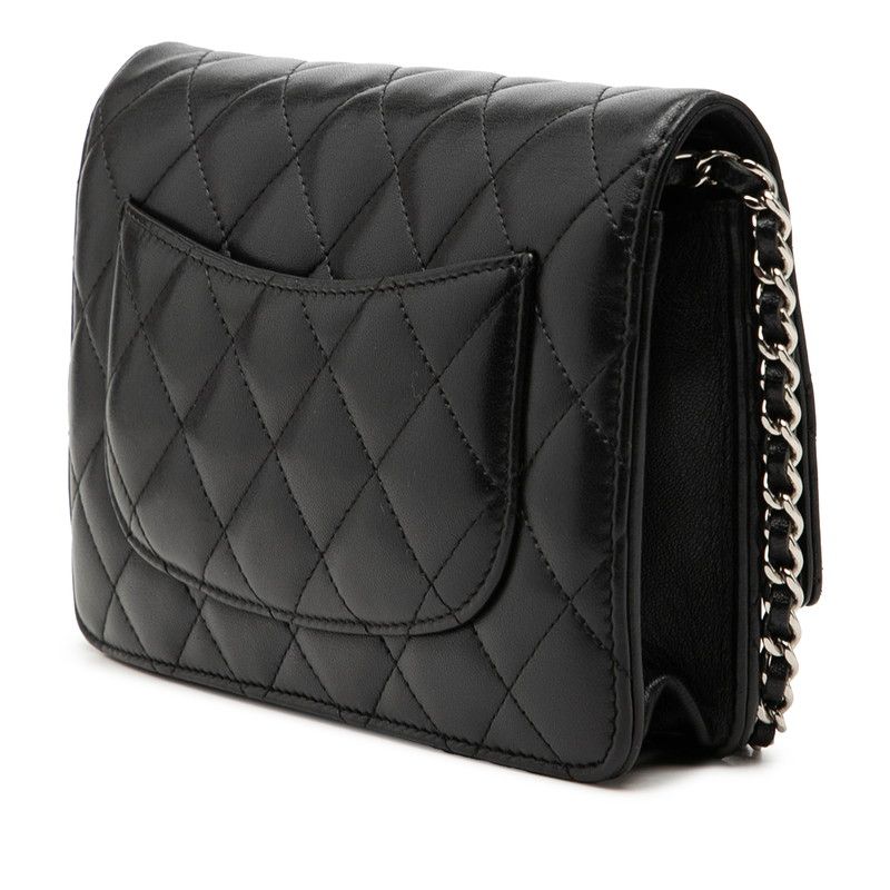 Chanel Matelasse Lambskin Chain Wallet