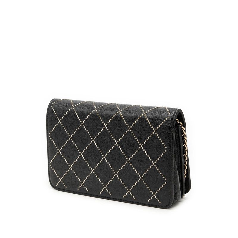 Chanel Coco Mark Calfskin Chain Wallet