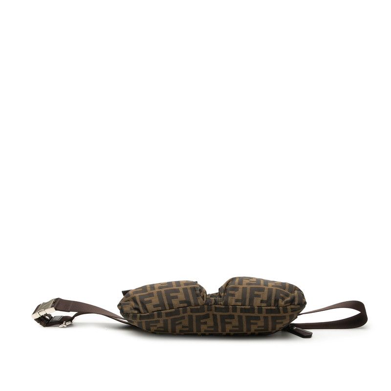Fendi Zucca Canvas Leather Waist Bag