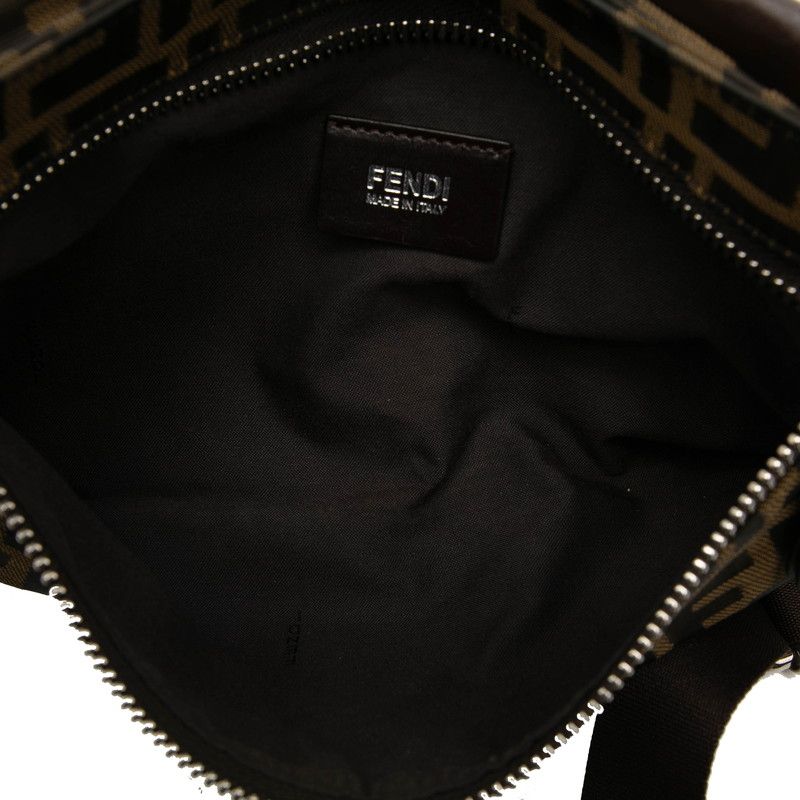 Fendi Zucca Canvas Leather Waist Bag