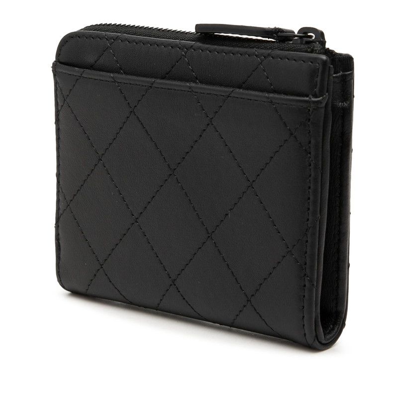 Chanel Coco Mark Matelasse Leather Coin Case