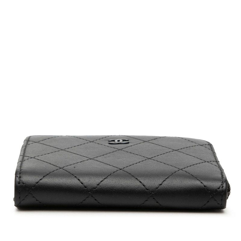 Chanel Coco Mark Matelasse Leather Coin Case