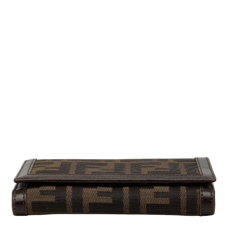 Fendi Zucca Canvas Leather Wallet