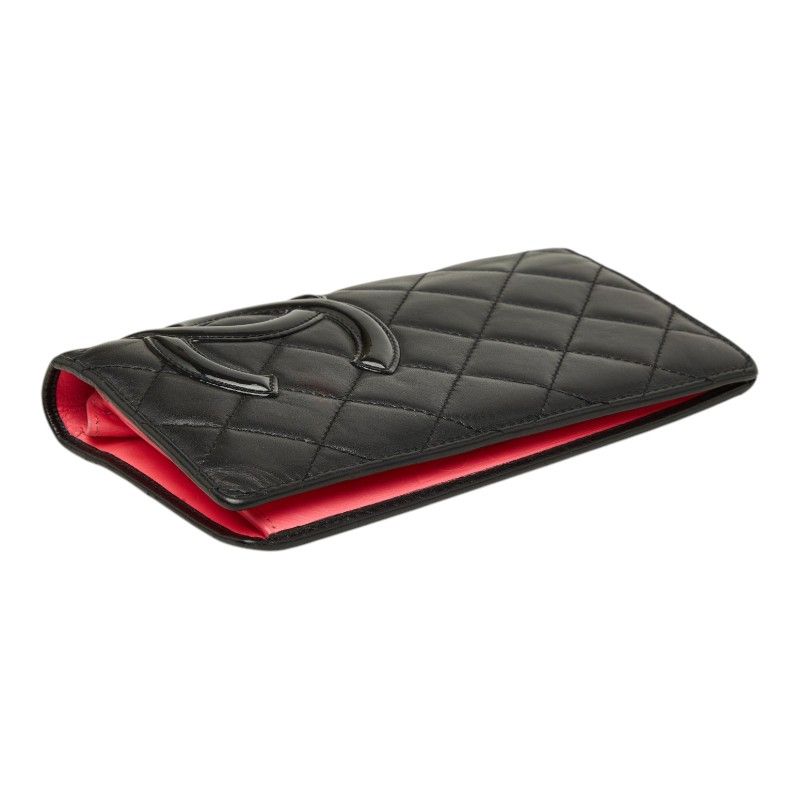 Chanel Cambon Line Leather Long Wallet