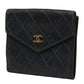 Chanel Coco Mark Bicolor Leather Wallet