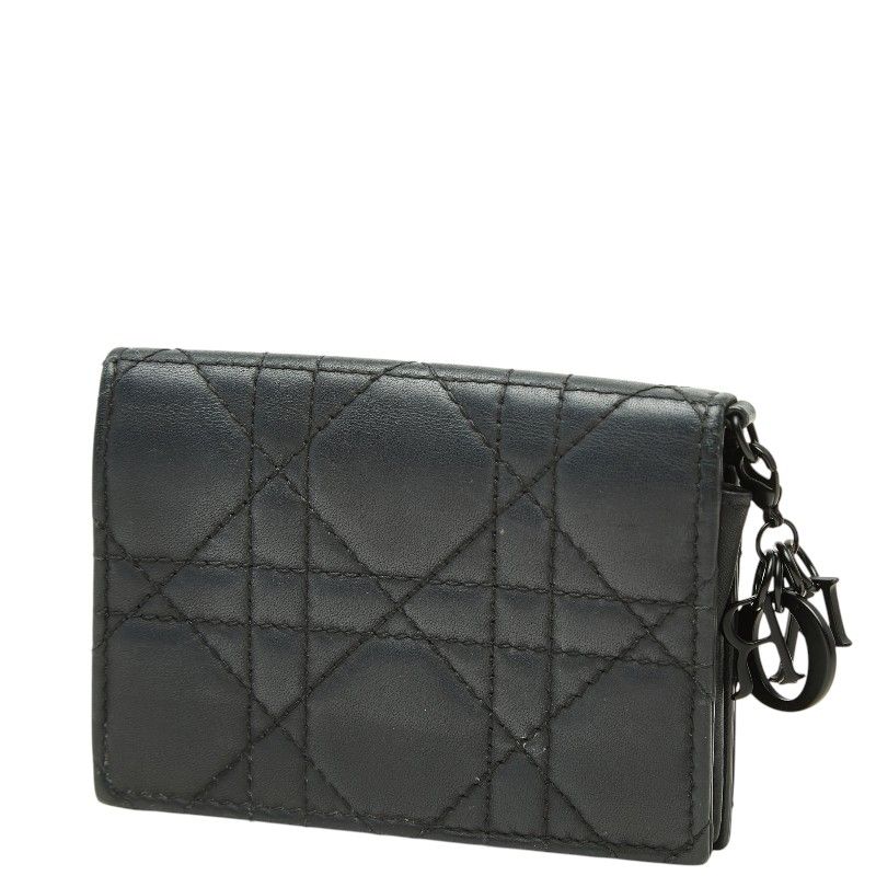 Dior Lady Dior Bloom Leather Card Case
