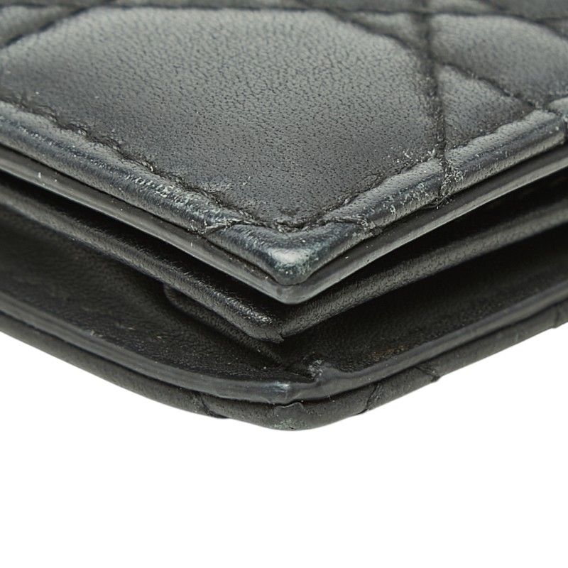 Dior Lady Dior Bloom Leather Card Case
