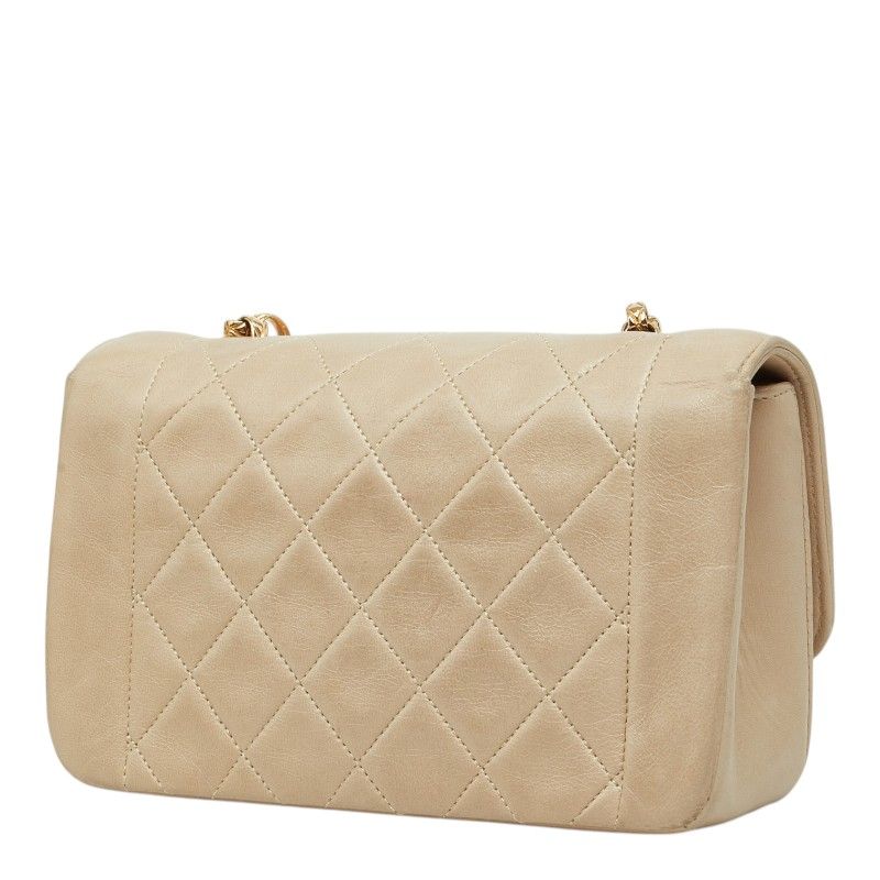 Chanel Diana Lambskin Shoulder Bag
