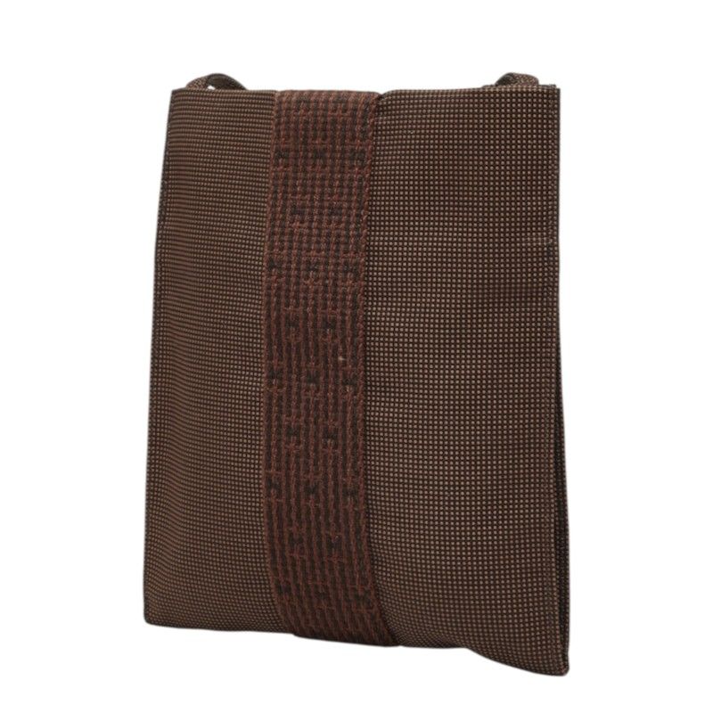 Hermes Herline Canvas Shoulder Bag