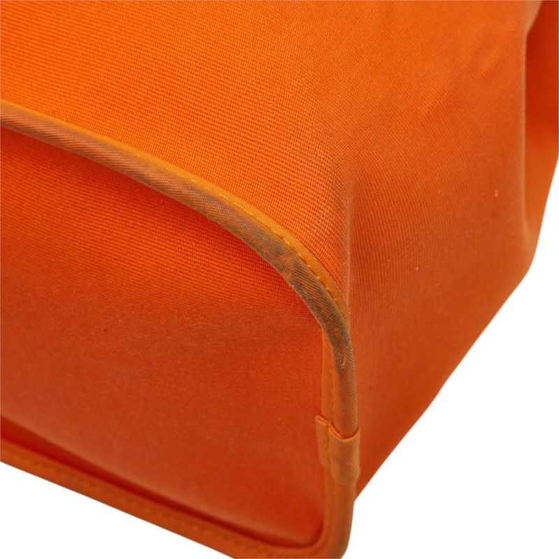 Hermes Cabag Elan PM Canvas Leather Tote Bag