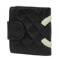 Chanel Cambon Line Coco Mark Leather Bifold Wallet