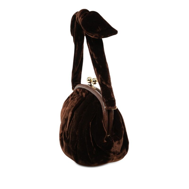CHANEL Velour Handbag