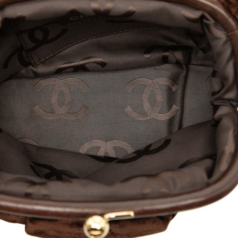 CHANEL Velour Handbag