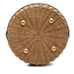 Dior Oblique Wicker Rattan Canvas Leather Bucket Bag
