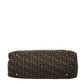 FENDI Zucca Canvas Leather Tote Bag