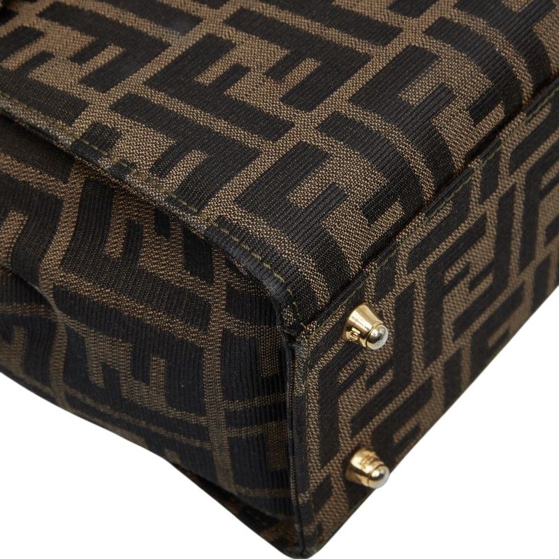Fendi Zucca Canvas Leather 2way Bag