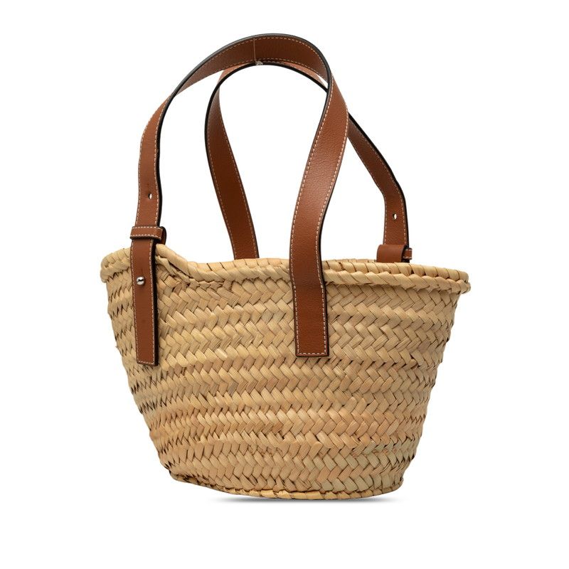 Loewe Anagram Raffia Handbag