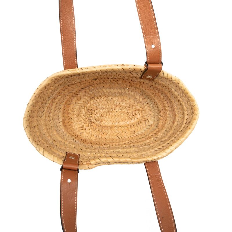 Loewe Anagram Raffia Handbag
