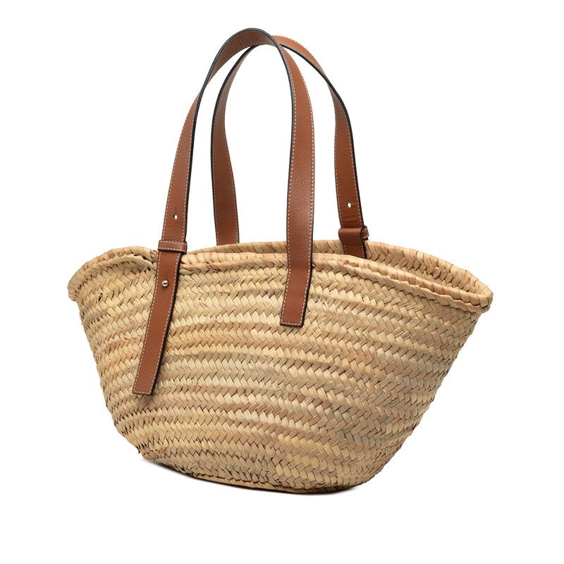 Loewe Anagram Raffia Handbag