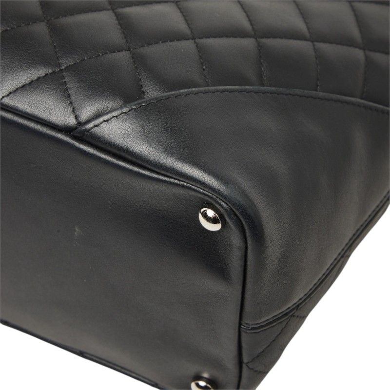 Chanel Cambon Matelasse Patent Calfskin Tote Bag