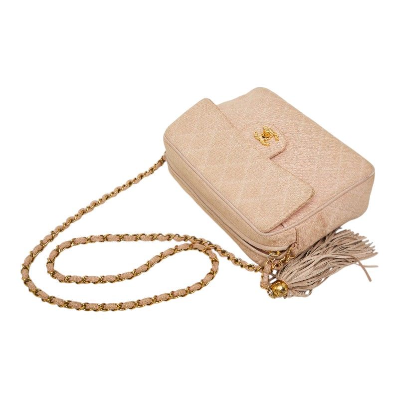 CHANEL Caviar Leather Quilted Chain Shoulder Bag