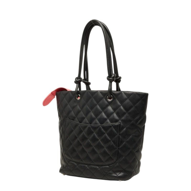 Chanel Cambon Line Coco Mark Leather Tote Bag