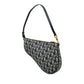 Dior Trotter Saddlebag Canvas Leather Shoulder Bag