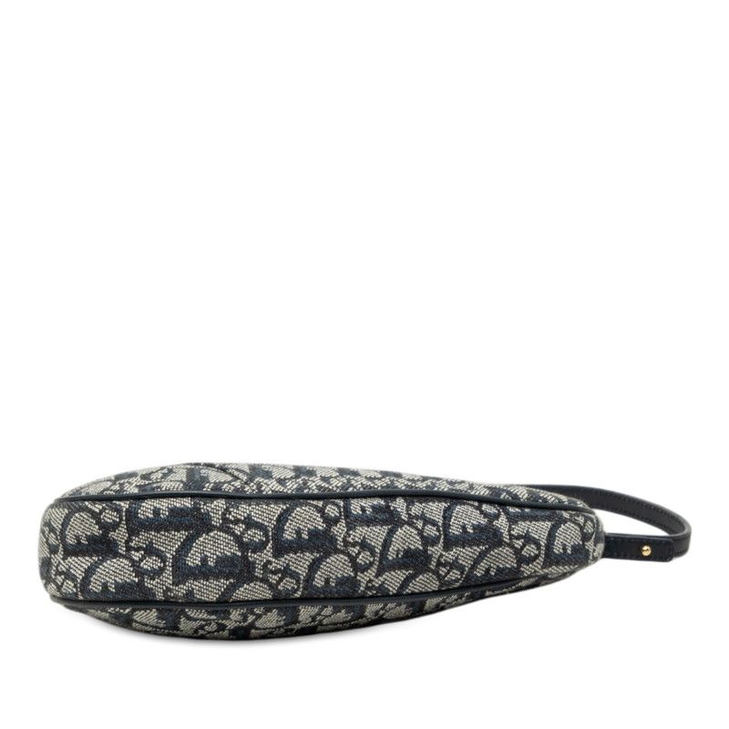 Dior Trotter Saddlebag Canvas Leather Shoulder Bag