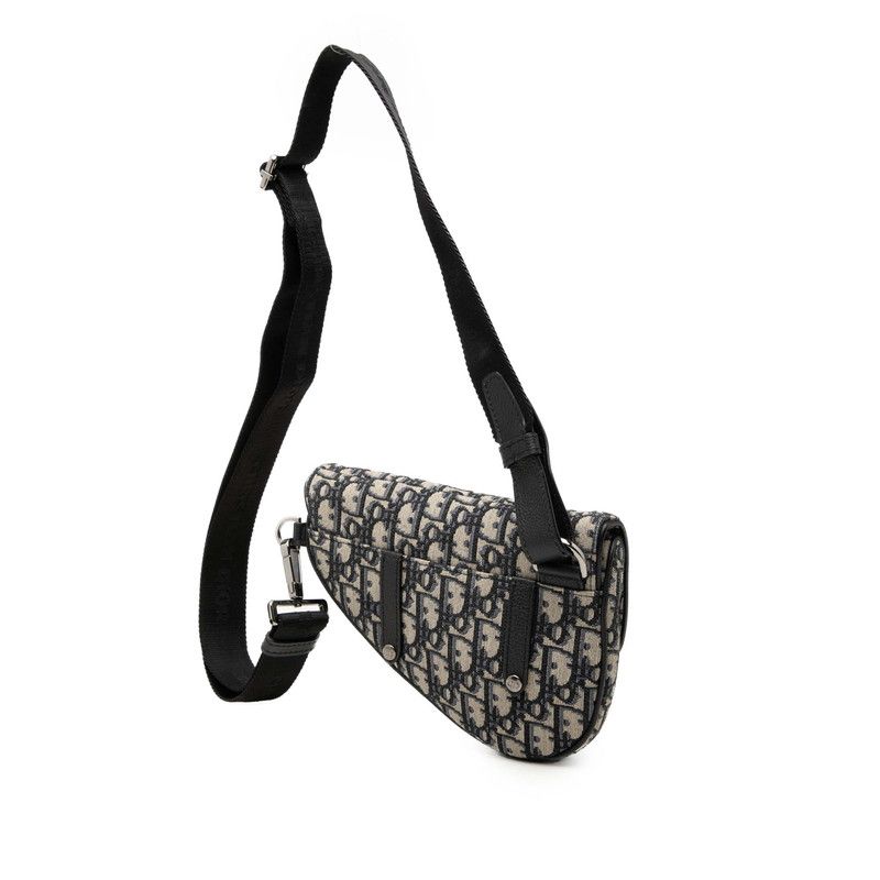 Dior Oblique Saddle Canvas Leather Waist Bag