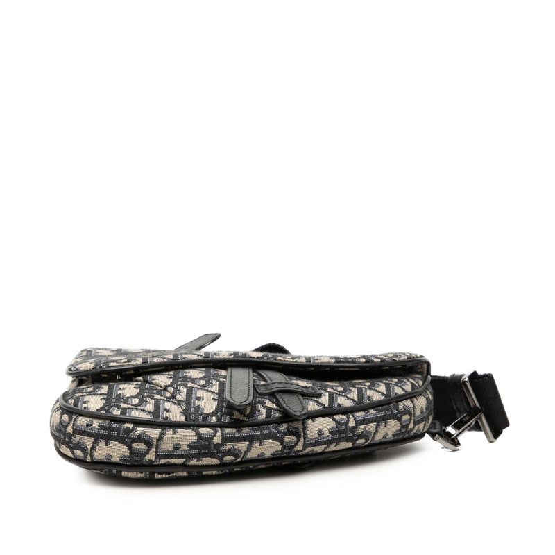 Dior Oblique Saddle Canvas Leather Waist Bag