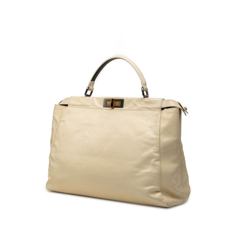 Fendi Peekaboo Large Patent Leather Handbag