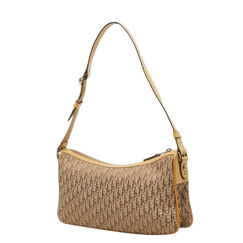 Dior Trotter Straight Chic Canvas Leather Shoulder Bag
