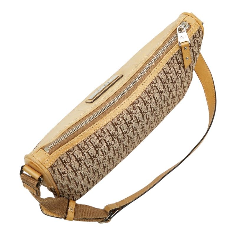 Dior Trotter Straight Chic Canvas Leather Shoulder Bag